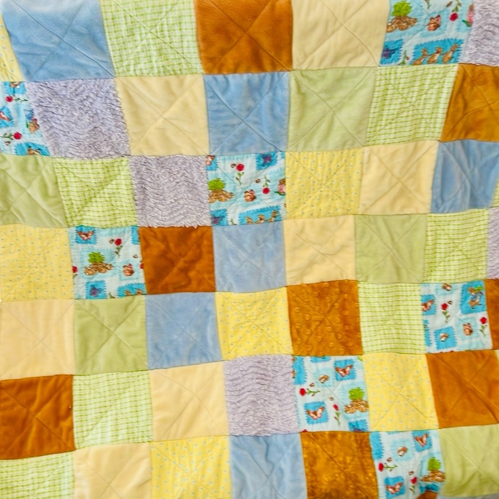 Handmade Child’s Rag Quilt / So So Cute / Unisex - Picture 8 of 16